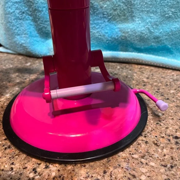 American Girl Doll Beauty Salon Chair Pink Purple Swivel Truly Me Suction Base - Picture 7 of 9